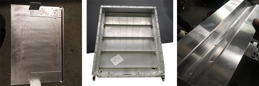 鋁柜門點(diǎn)焊樣品，電池鋁箱點(diǎn)焊樣品，鋁工具箱點(diǎn)焊樣品